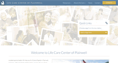 Desktop Screenshot of lifecarecenterofplainwell.com